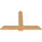 Ekena Millwork Eugene Smooth Timber Gable Bracket, Western Red Cedar, 48"W x 32"H x 1 1/2"D x 5 1/2"F, 16/12 Pitch GBW048X32X0206EUG00SWR - alternate 4